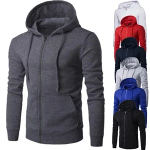 Men's Zipper Hoodie Sweatshirt