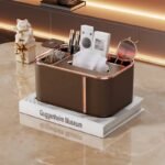 Keep your desk tidy and functional with this modern, multi-purpose organizer