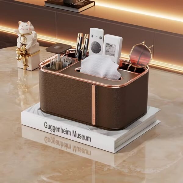 Keep your desk tidy and functional with this modern, multi-purpose organizer